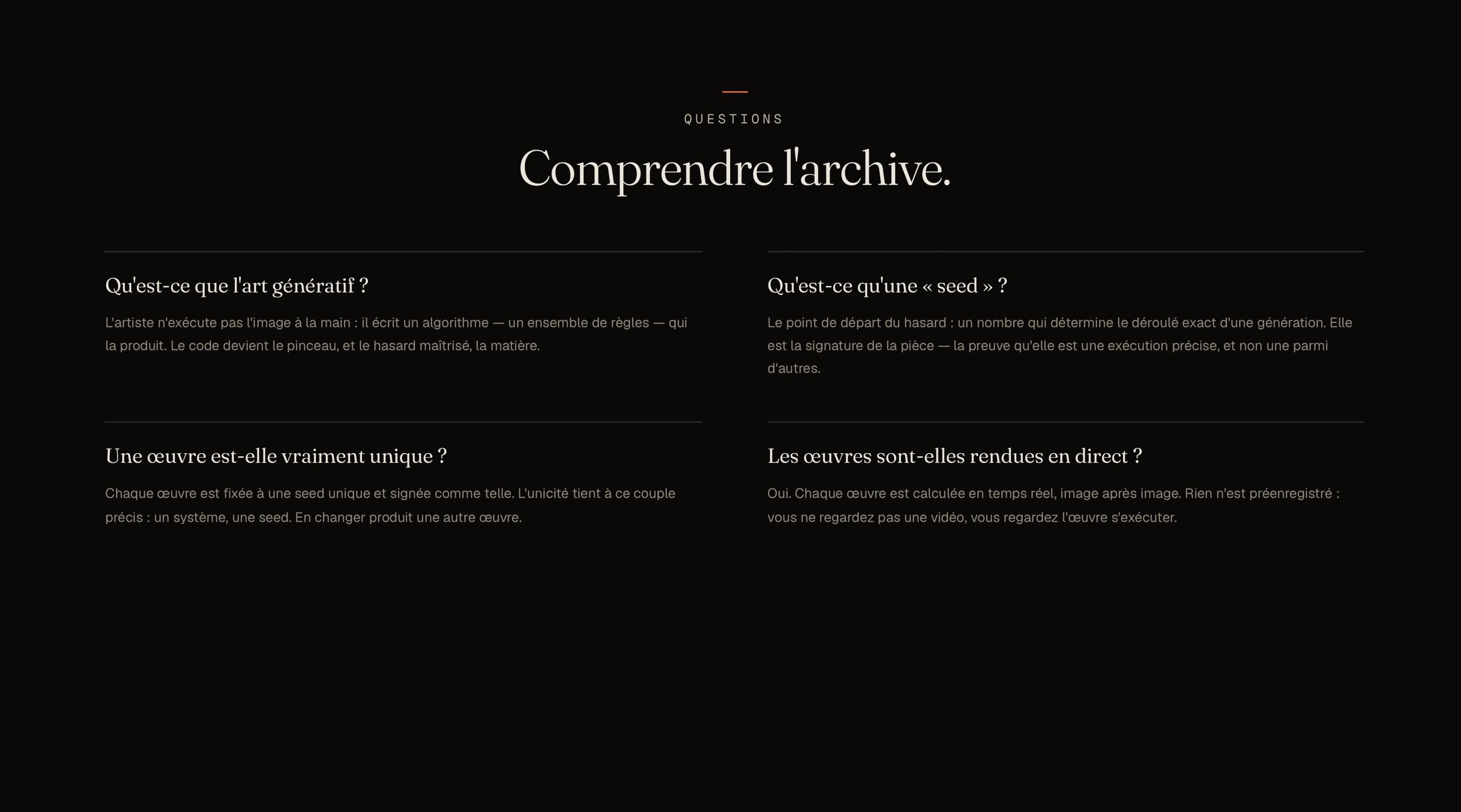 LIMINAL, musée numérique d'art génératif rendu en temps réel, visuel 8