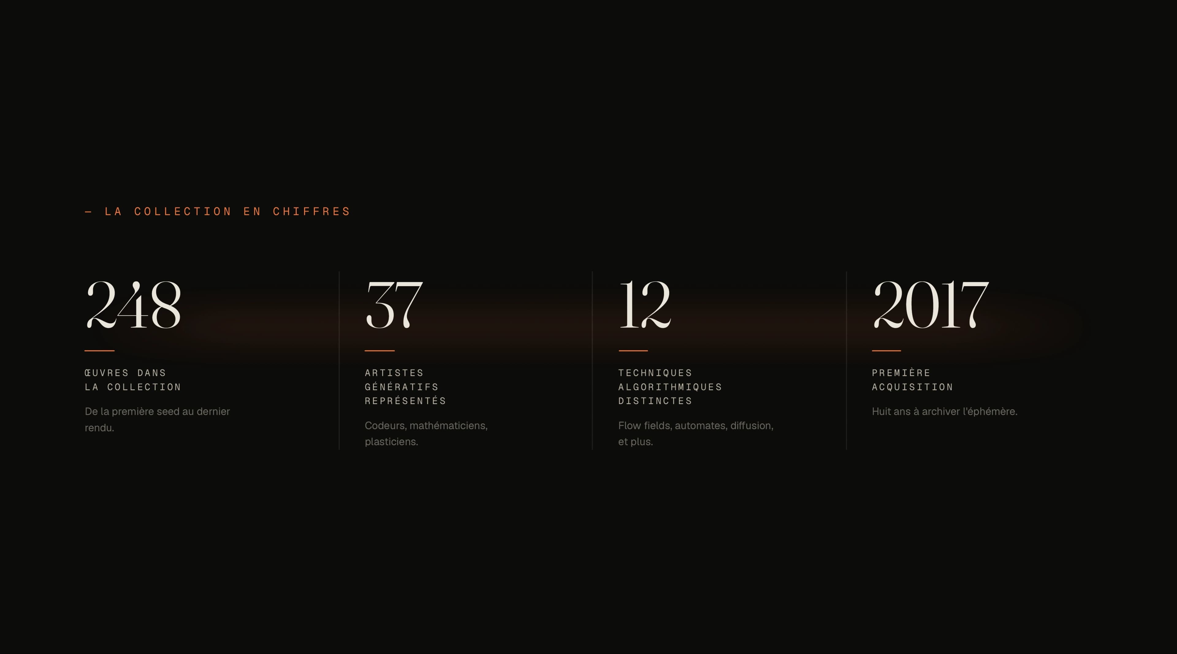 LIMINAL, musée numérique d'art génératif rendu en temps réel, visuel 3